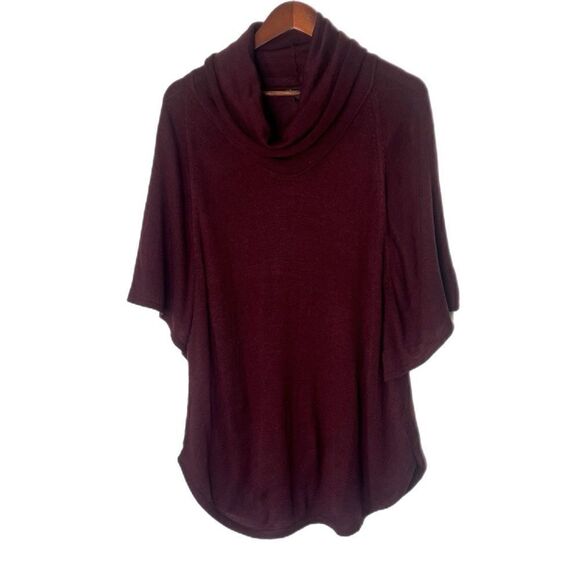 I.N.C International Concepts Cowl Neck Short Sleeve Angora Wool Blend Sweater - Picture 2 of 3